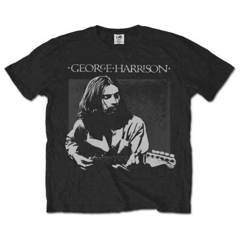 George Harrison - Live Portrait Heren Tshirt - Zwart